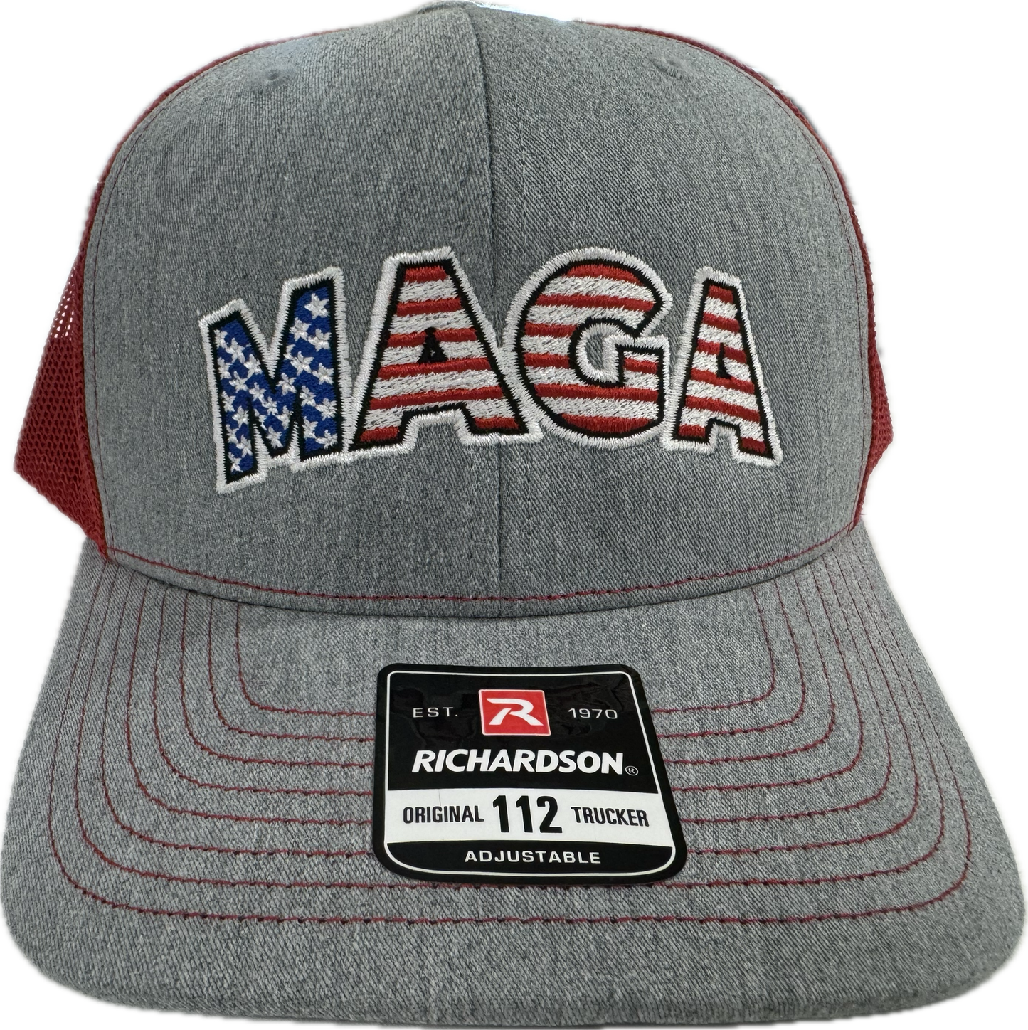 MAGA Gray/Red Cap